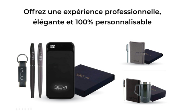 Coffrets cadeaux professionnels SEVII personnalisables